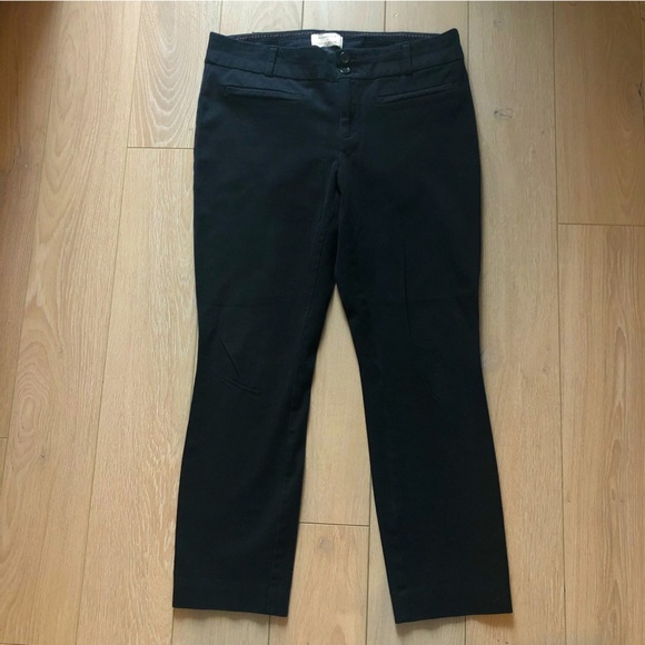 Anthropologie The Essential Slim Cropped Pants in Black - Picture 1 of 10